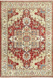 Dynamic Rugs Juno 6882130 Ivory and Red